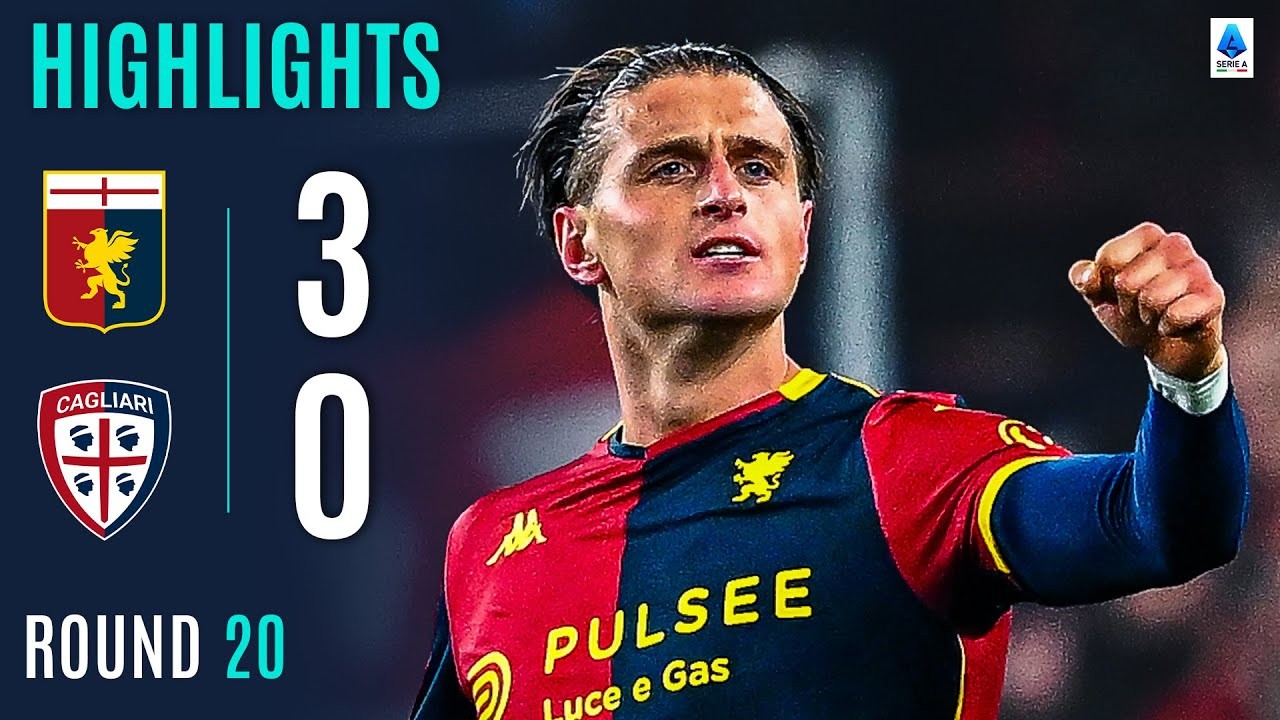 #ไฮไลท์ฟุตบอล [ เจนัว 3 - 0 กายารี่ ] กัลโช่ เซเรียอา อิตาลี 2025/13.1.69