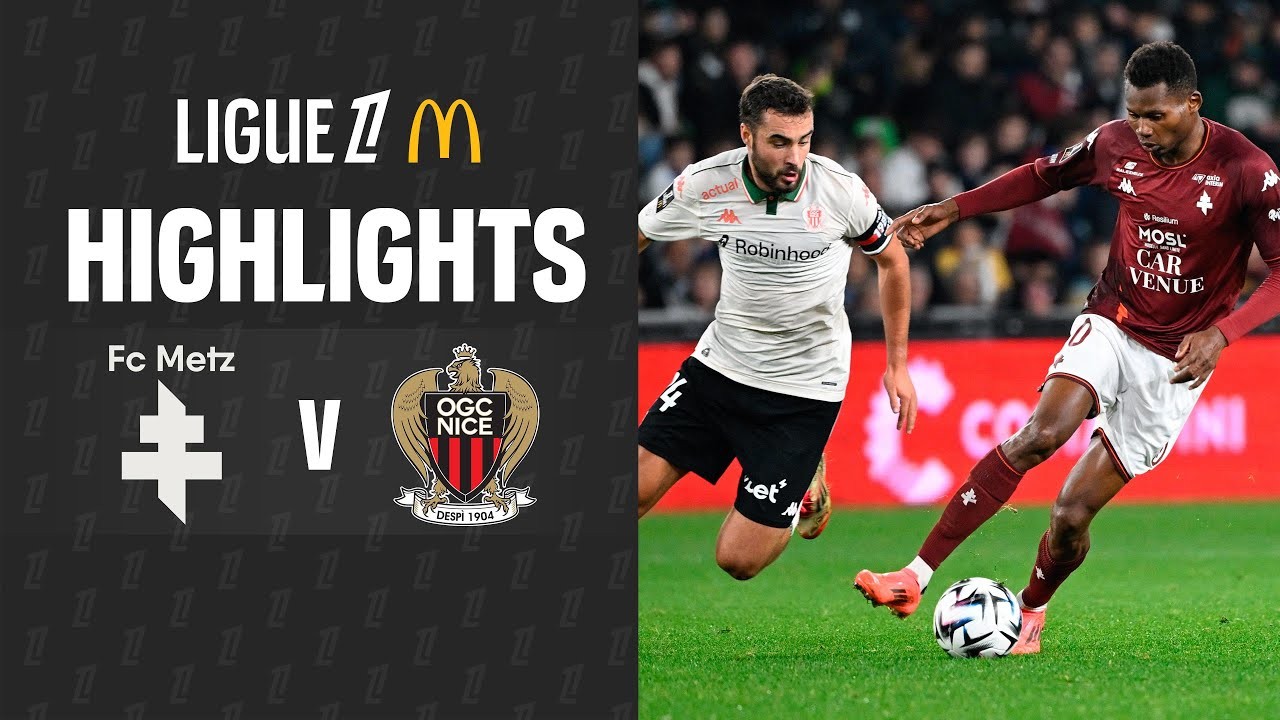 #ไฮไลท์ฟุตบอล [ เม็ตซ์ 2 - 1 นีซ ] ลีกเอิง ฝรั่งเศส 2025/10.11.68