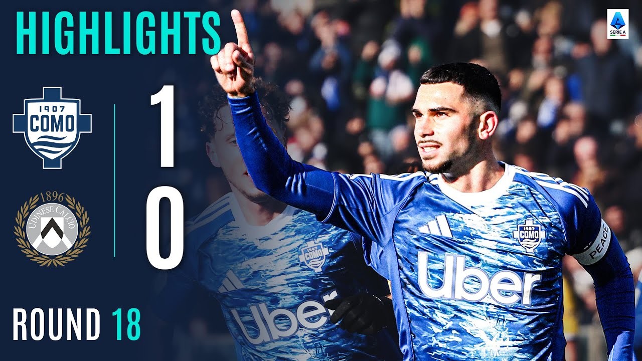 #ไฮไลท์ฟุตบอล [ โคโม่ 1 - 0 อูดิเนเซ่ ] กัลโช่ เซเรียอา อิตาลี 2025/4.1.69